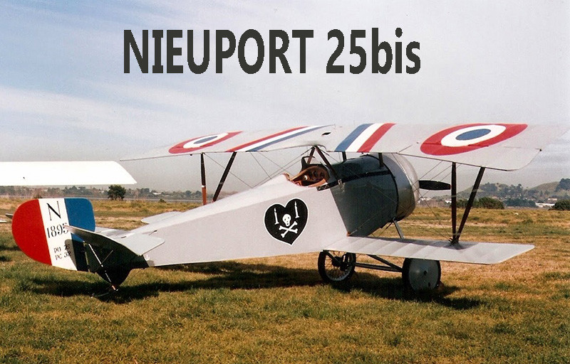 Model Airplane Plans (UC): Nieuport 24bis 1/12 Scale 26½" .14-.29 (Musciano)