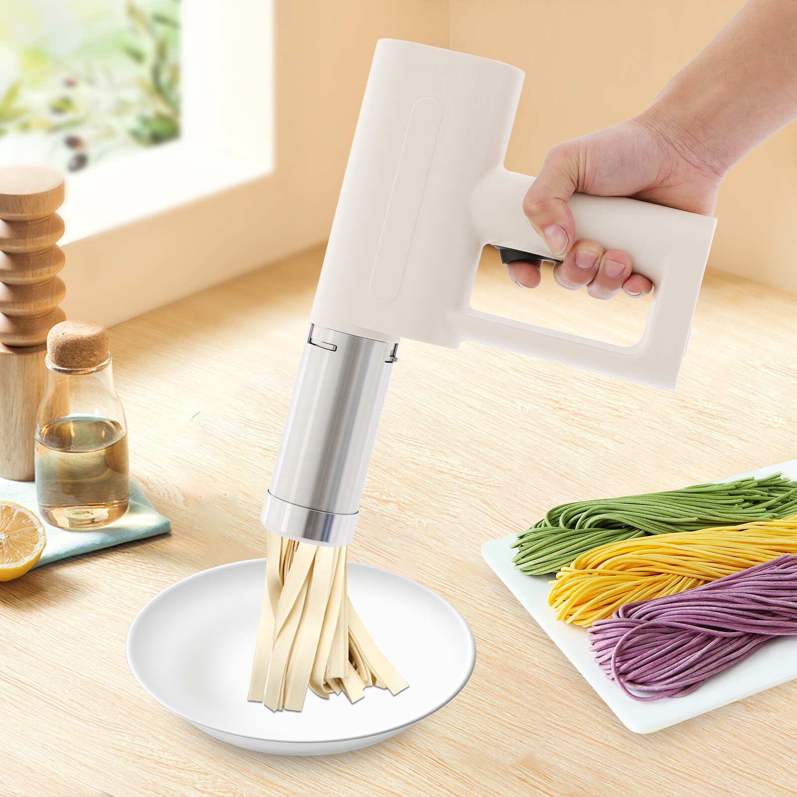 Electric Pasta Maker, Kitchen Pasta Machine, Portable Handheld Pasta Maker