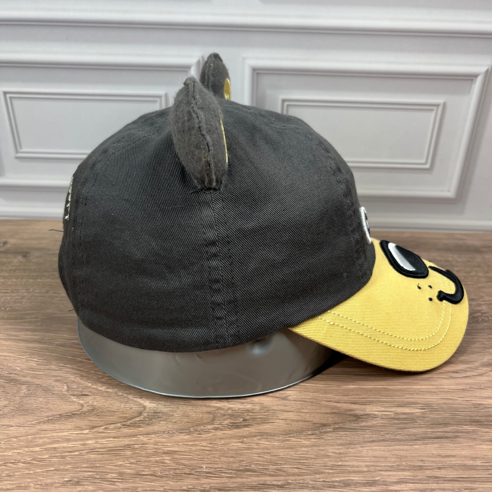 Kids Bear Baseball Cap Lost Lake Resort OS Grey Yellow 3D Ears Embroidered Hat