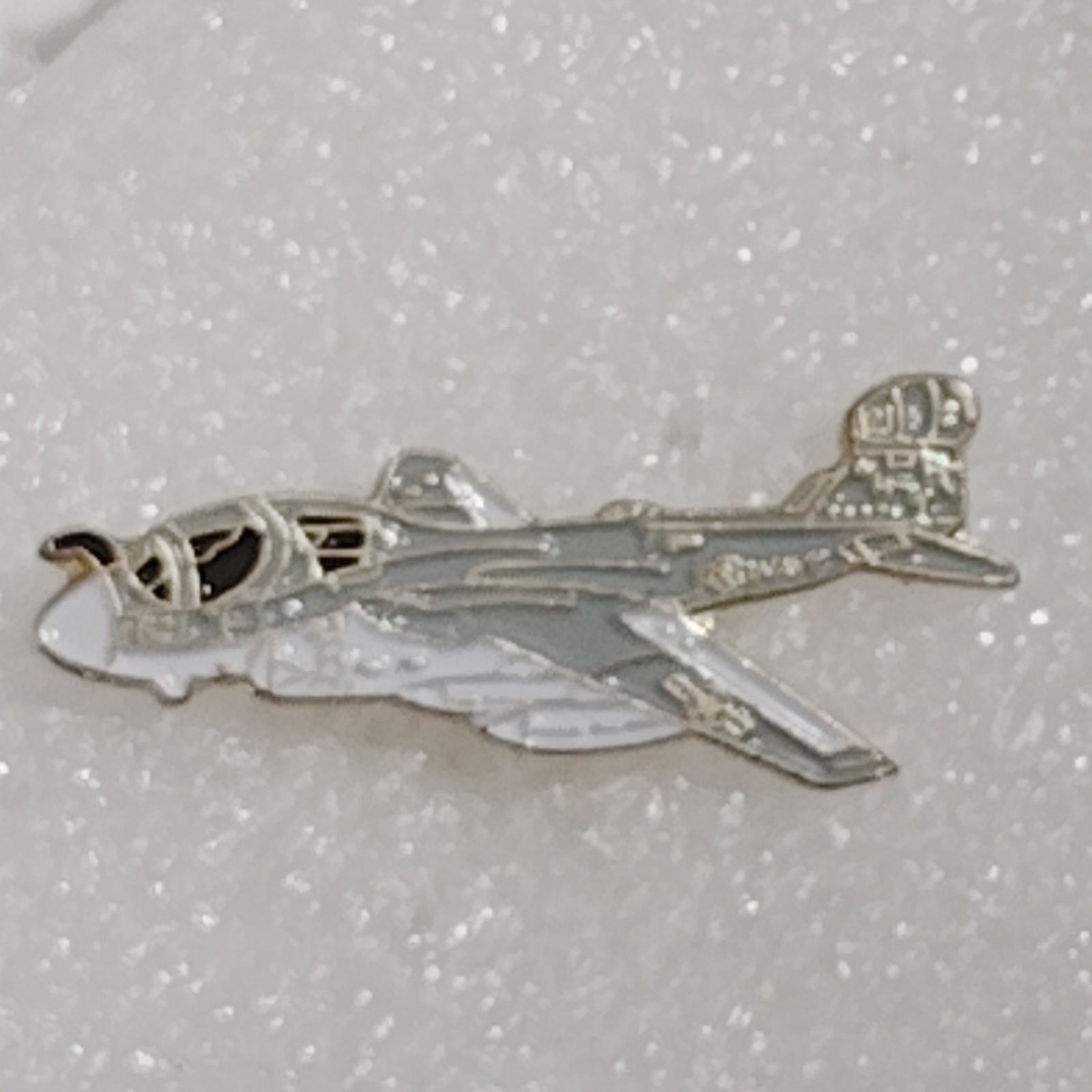 A‑6 Intruder Aircraft Hat or Lapel Pin, Enamel, Navy Attack Jet 1.5" × 5/8"