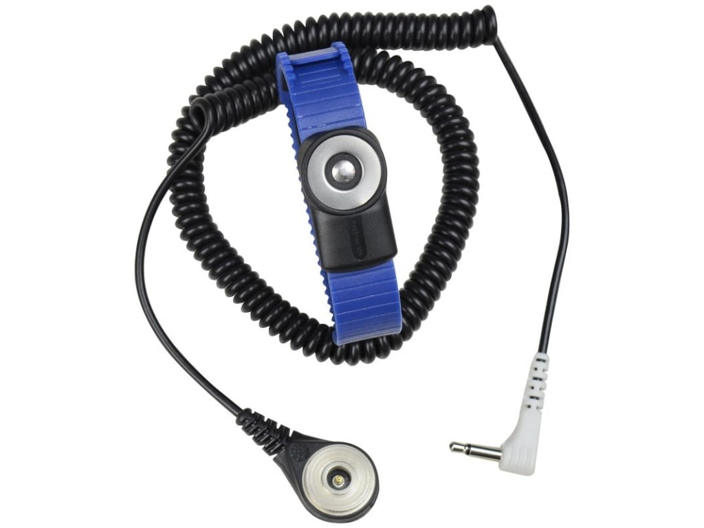 SCS 2241 - WRIST STRAP, DUAL-WIRE, MAGSNAP 360, THERMOPLASTIC, ADJUSTABLE, 6'