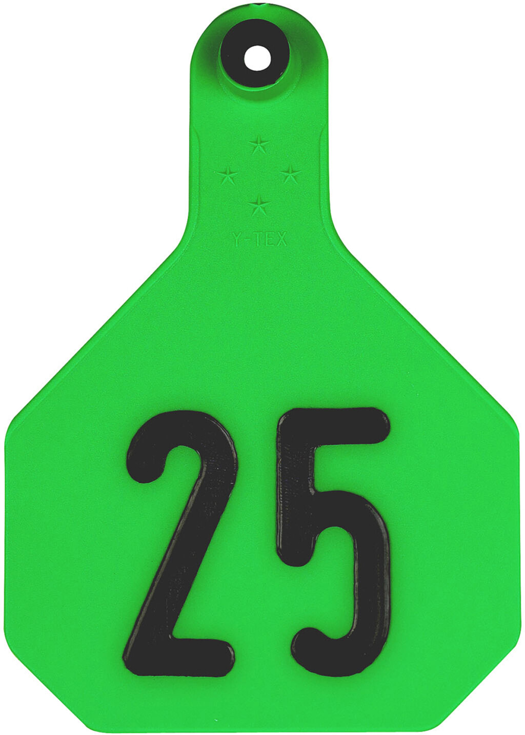 YTex 4 Star Large Green Cattle Ear Tags Numbered 51-75