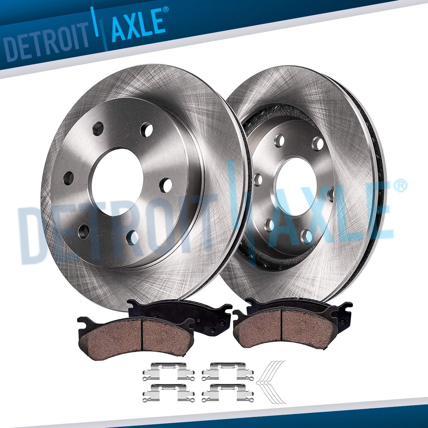 Front Disc Rotors Ceramic Pads for 2005 - 2019 Suzuki Equator Nissan Frontier