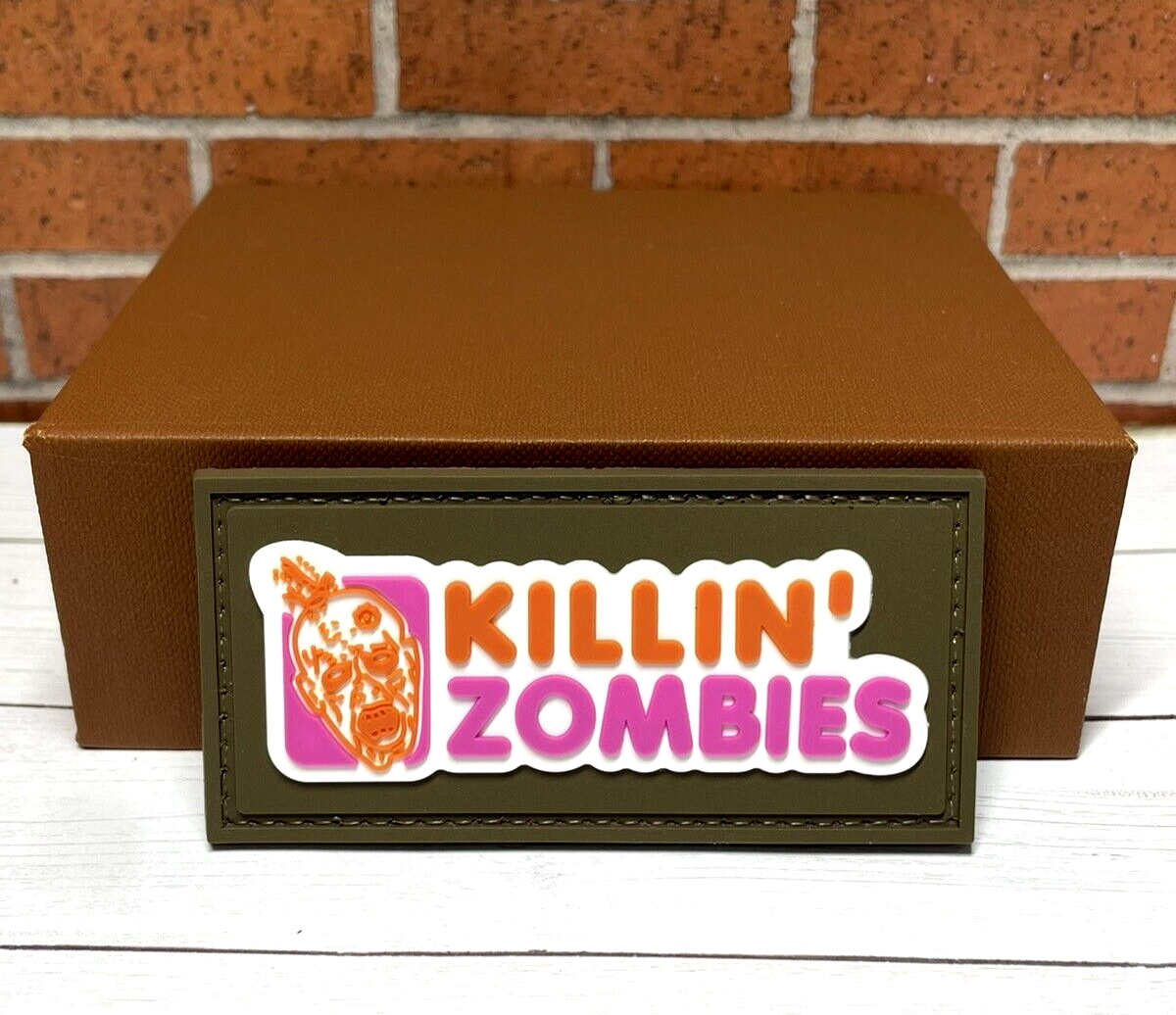 Tactical PVC Patch - Morale Killin Zombies Patch - Killing Zombies Gun Patch