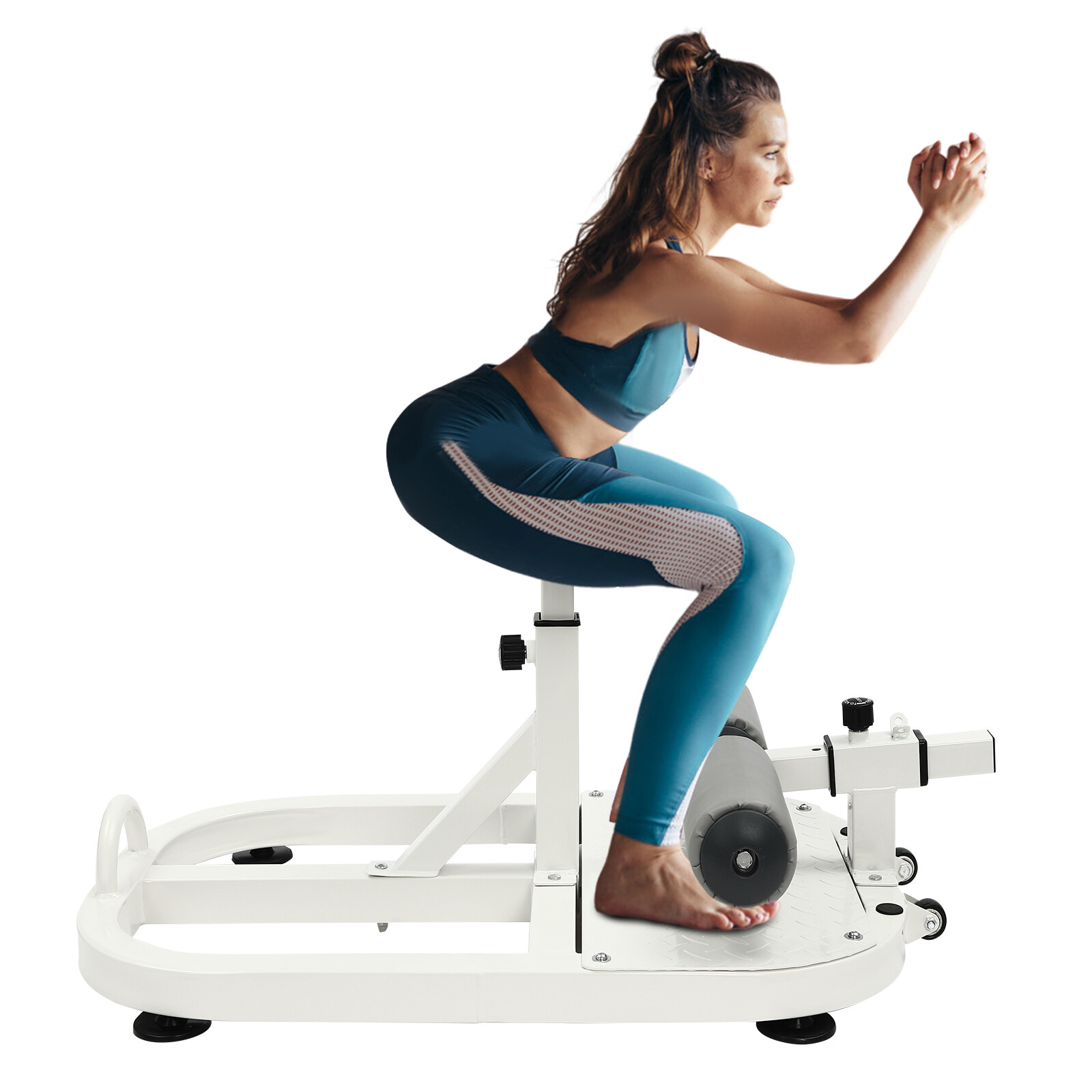 Multi-Function Deep Squat Bench, Home Gym Workout Station Leg Exercise Machine!