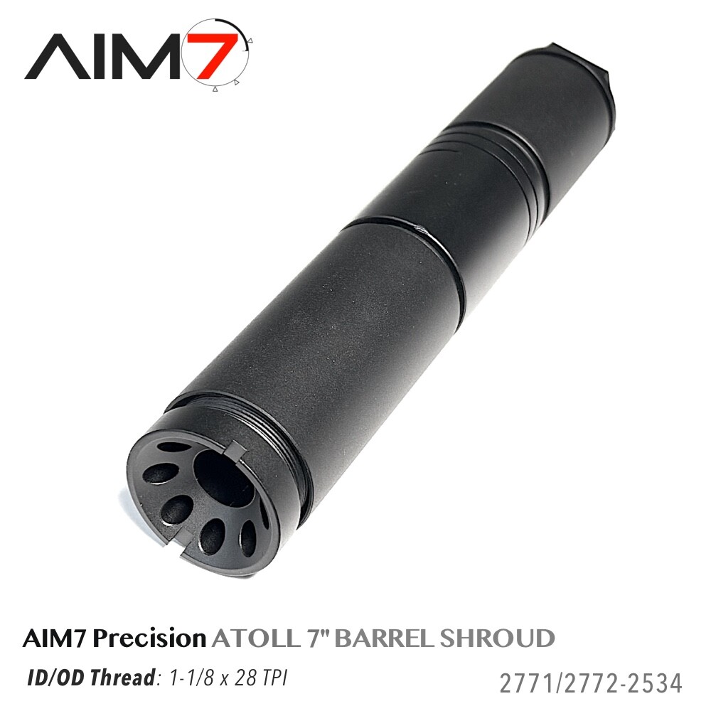 AIM7 ATOLL-7525 Barrel slip over  30CAL/ 223 70%-35% 3 IN 1 BUILT KIT Aluminum
