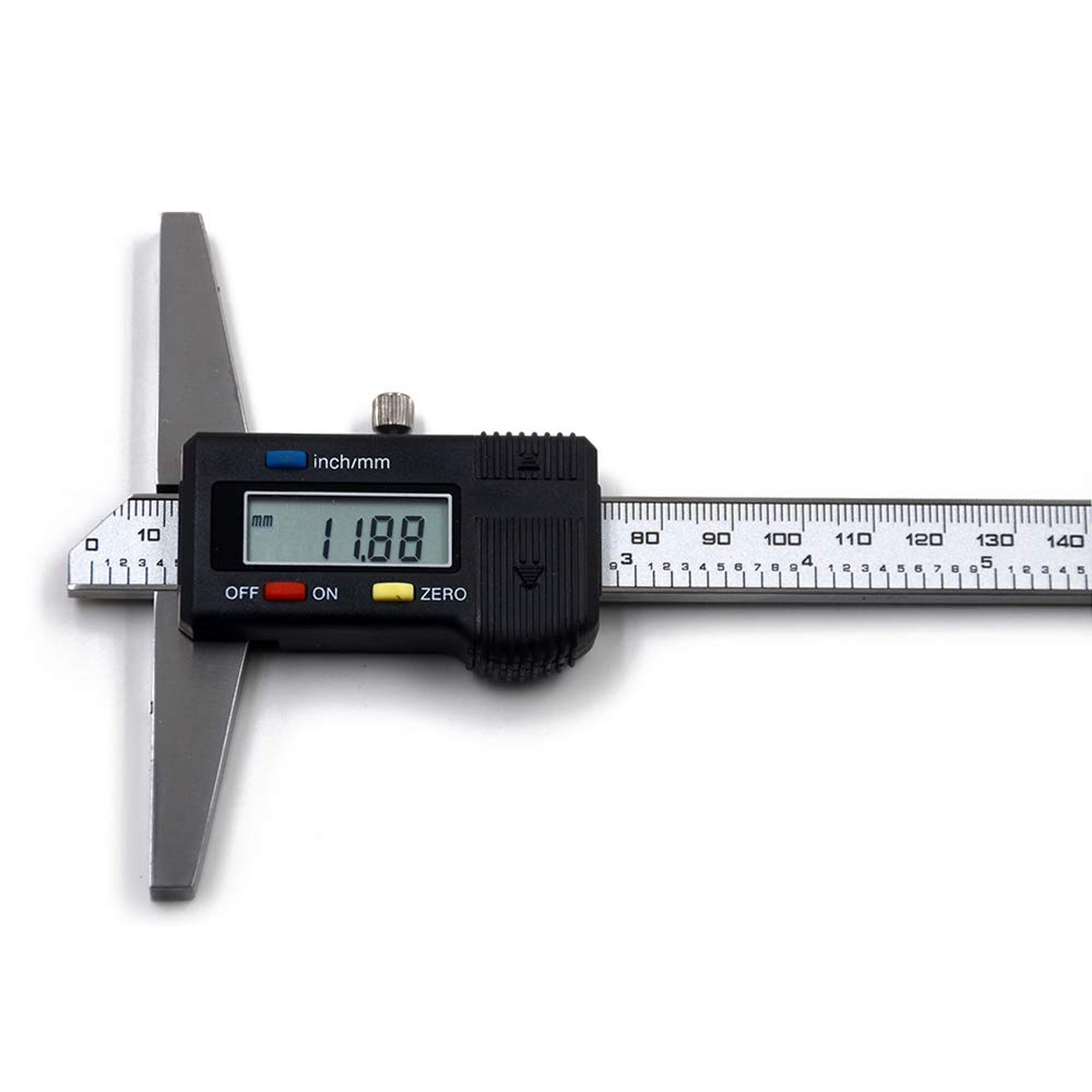 Digital Depth Caliper Electronic Depth Gauge Caliper Depth Rule (150mm(Normal))