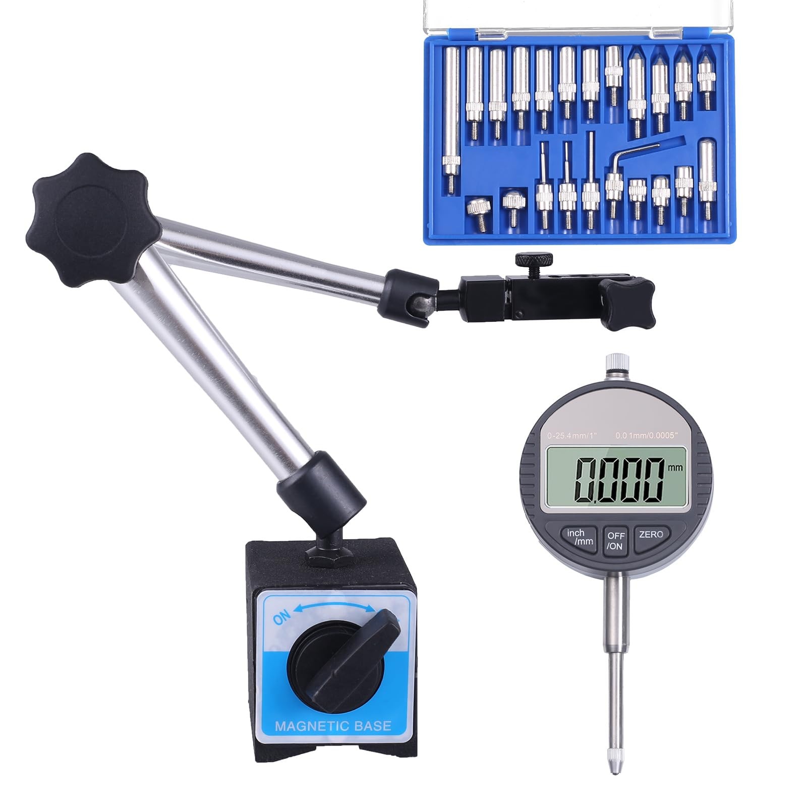 Qnkaa Electronic Digital Dial Indicator 0-1" / 25.4mm
