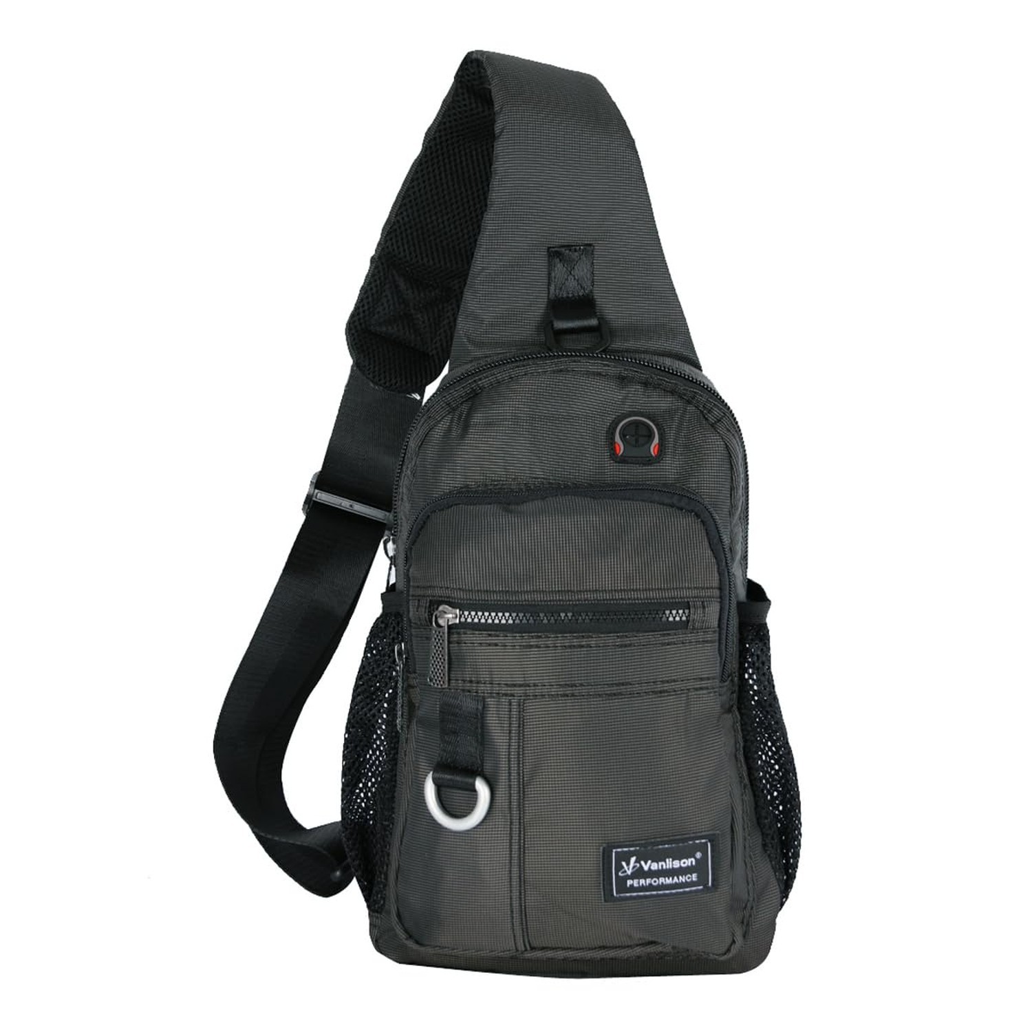 Medium Crossbody Sling Bag Backpack for Men & Women A- Black(8"x12")