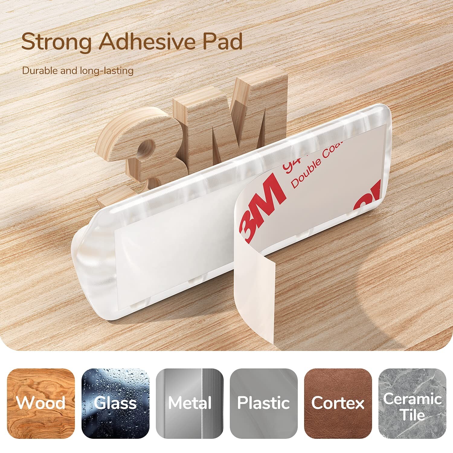 Syncwire Clear Cable Clips - Cord Holders - Self Adhesive Cable Management Or...
