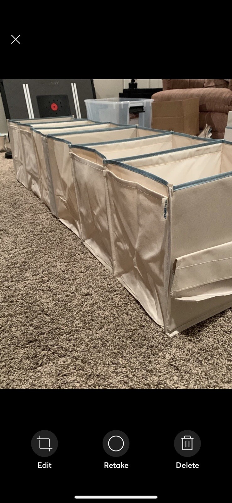 Real Simple Fabric Storage Bins