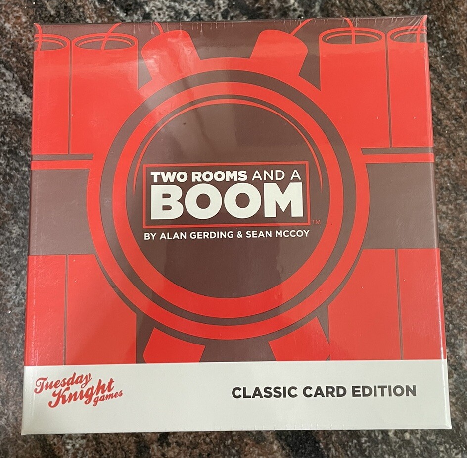 Two Rooms and a Boom Tuesday Knight Games New Sealed Social Deduction Board Game