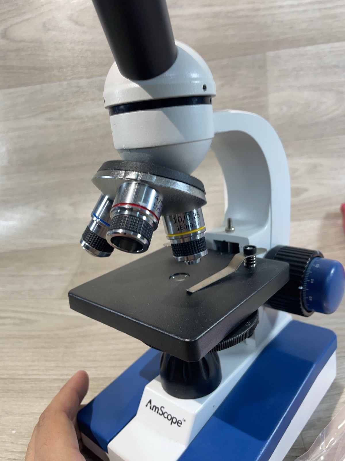 Amscope M150C Monocular Compound Microscopes 1000X Magnification - Student Scope