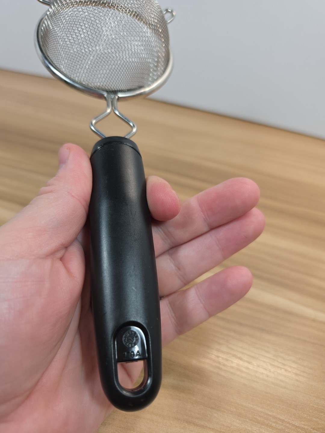 Good Cook Silver/Black Aluminum Mesh Strainer