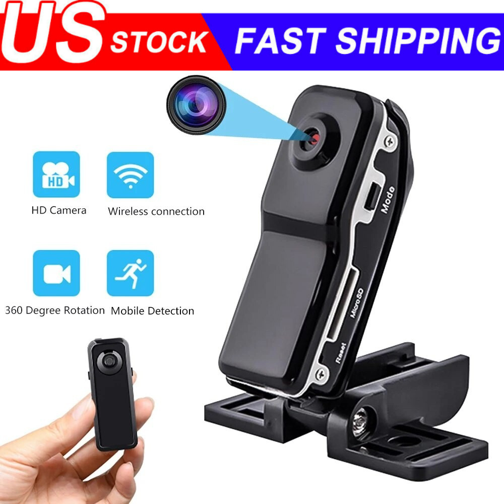 Mini Police Body Camera HD 1080P Video DVR Clip IR Night Cam Camcorder US