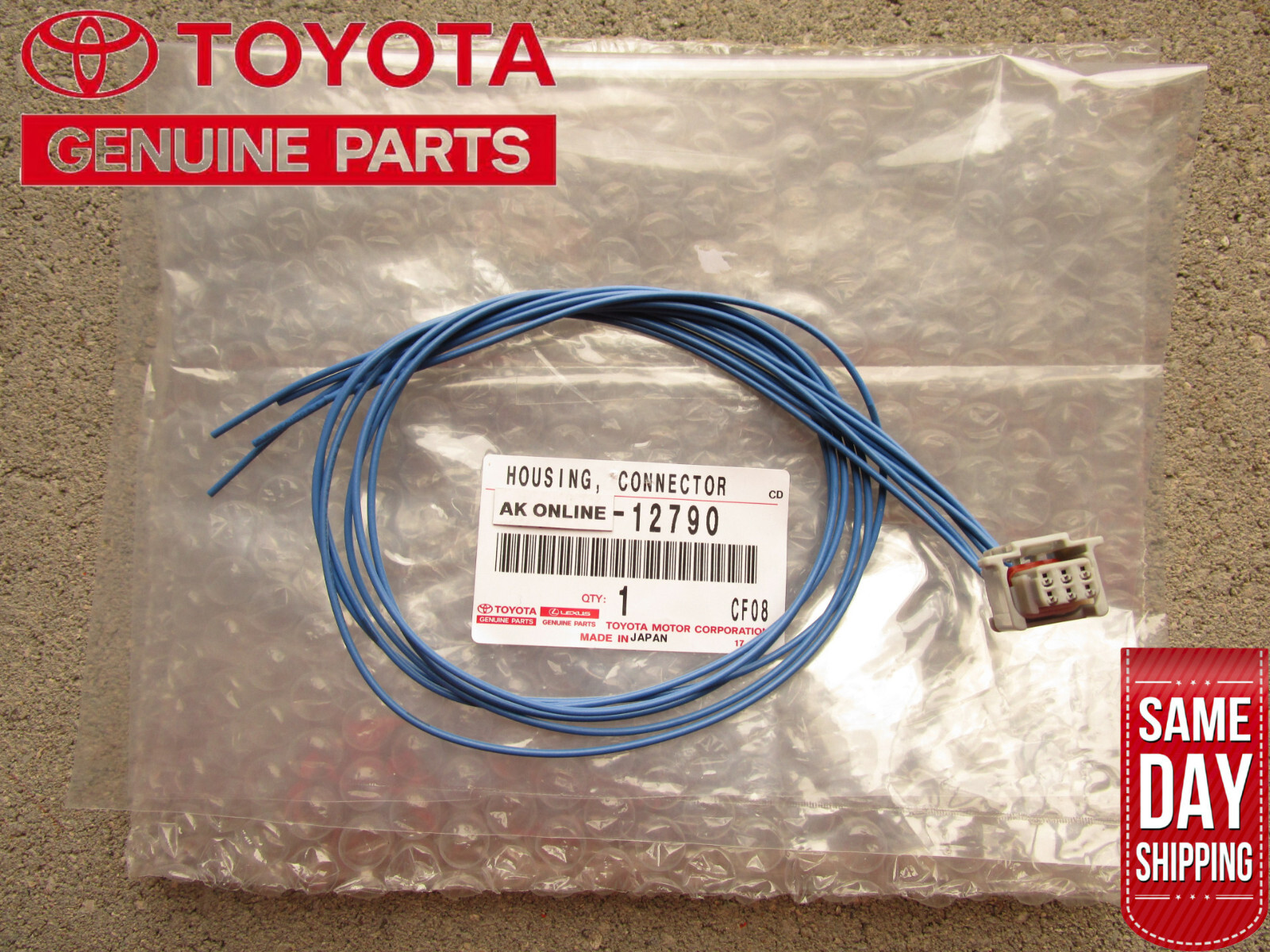TOYOTA ULTRASONIC PARKING SENSOR 6 PIN PIGTAIL CONNECTOR OEM NEW