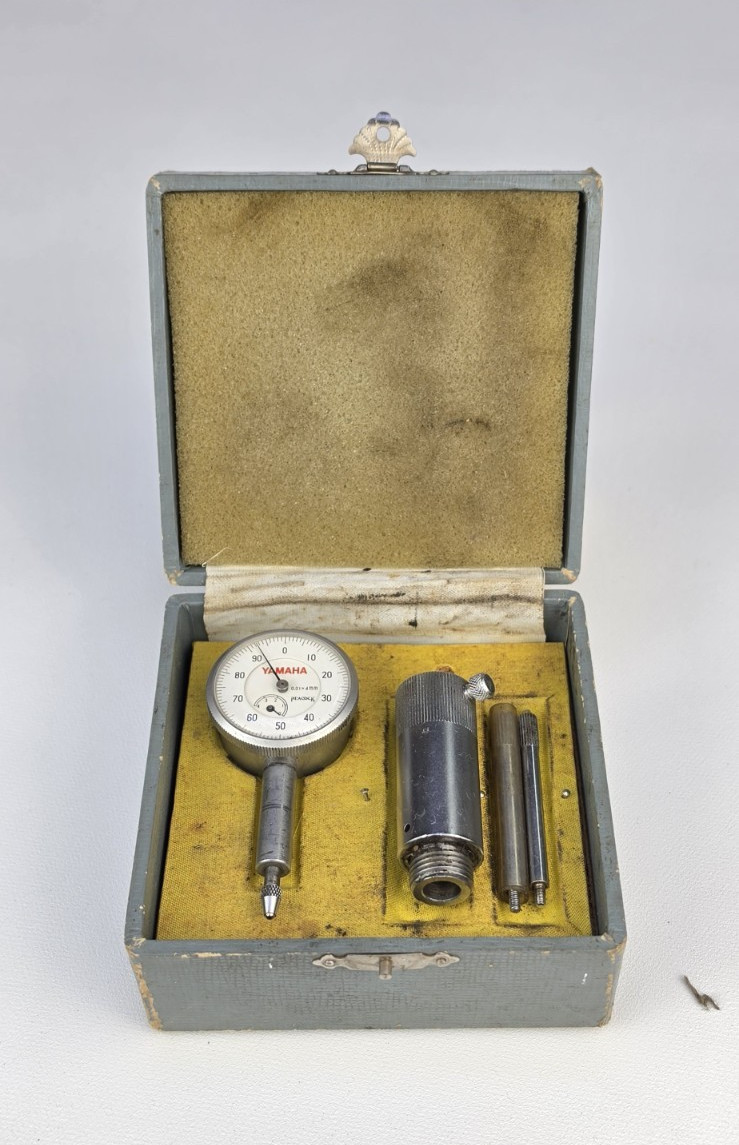 Vintage Yamaha Dial Gauge 0.01mm Ignition Timing Tool Kit "Dail Gauge" Japan