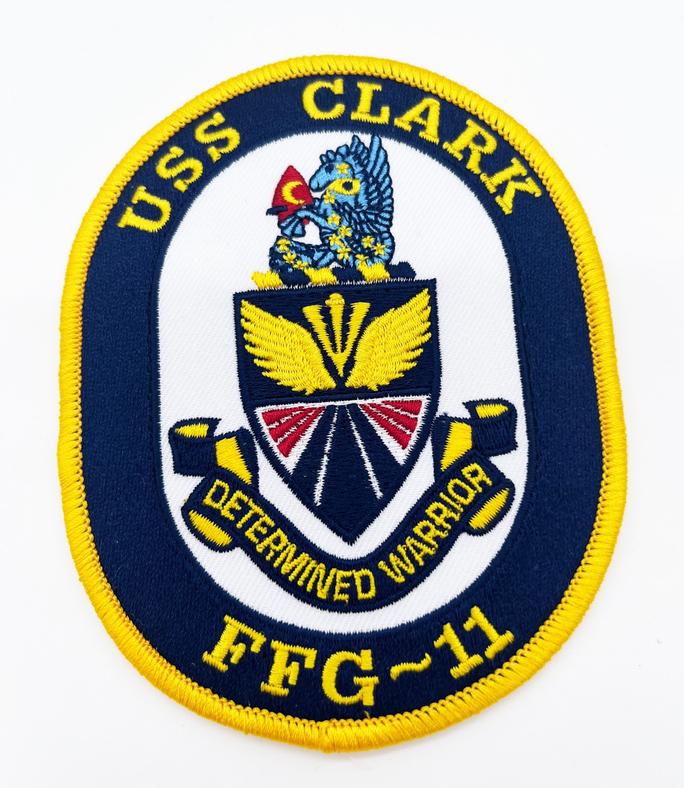 USS CLARK FFG-11 Patch – Sew On, 4 in