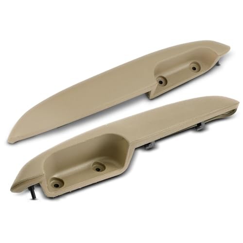 Set of Front Tan Door Armrest | Compatible Front Driver and Passenger Side