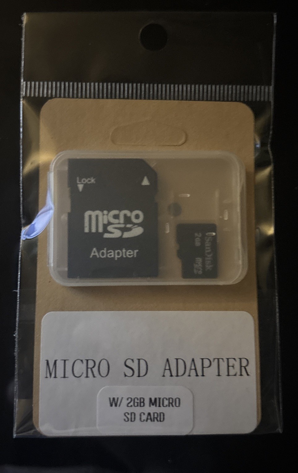 2GB MicroSD Card & SD Adapter