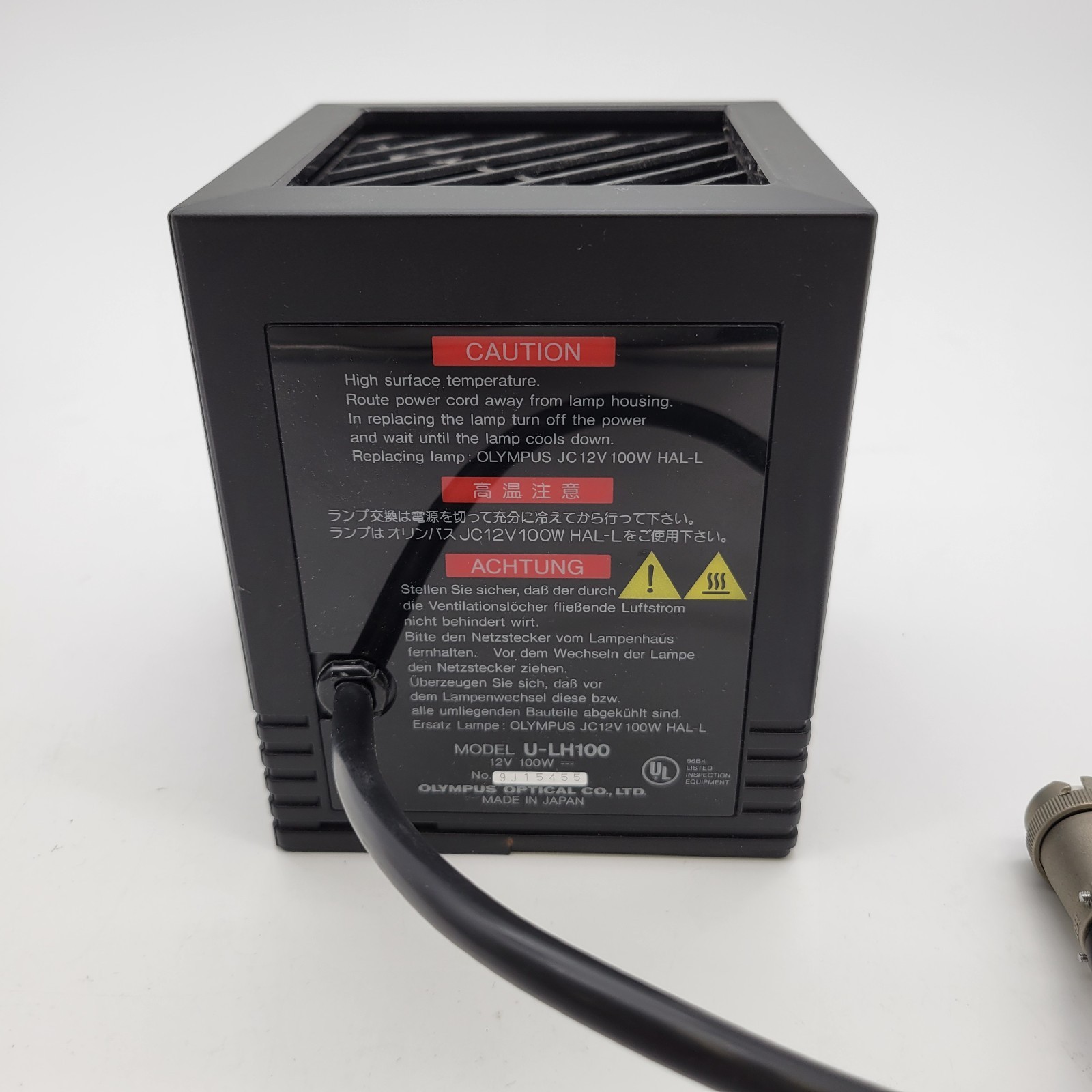 Olympus Microscope Lamphouse U-LH100 Halogen 12V 100W