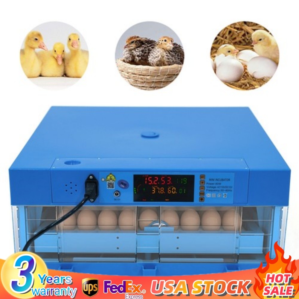 Digital Eggs Incubator Hatch Chicken Duck Egg Poultry Quail Turkey Auto-Turning
