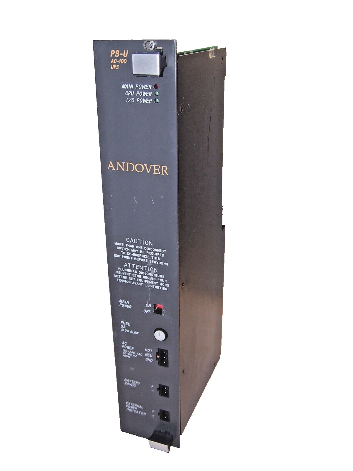 ANDOVER CONTROLS PS-U AC-100 UPS POWER SUPPLY 120-240 VAC