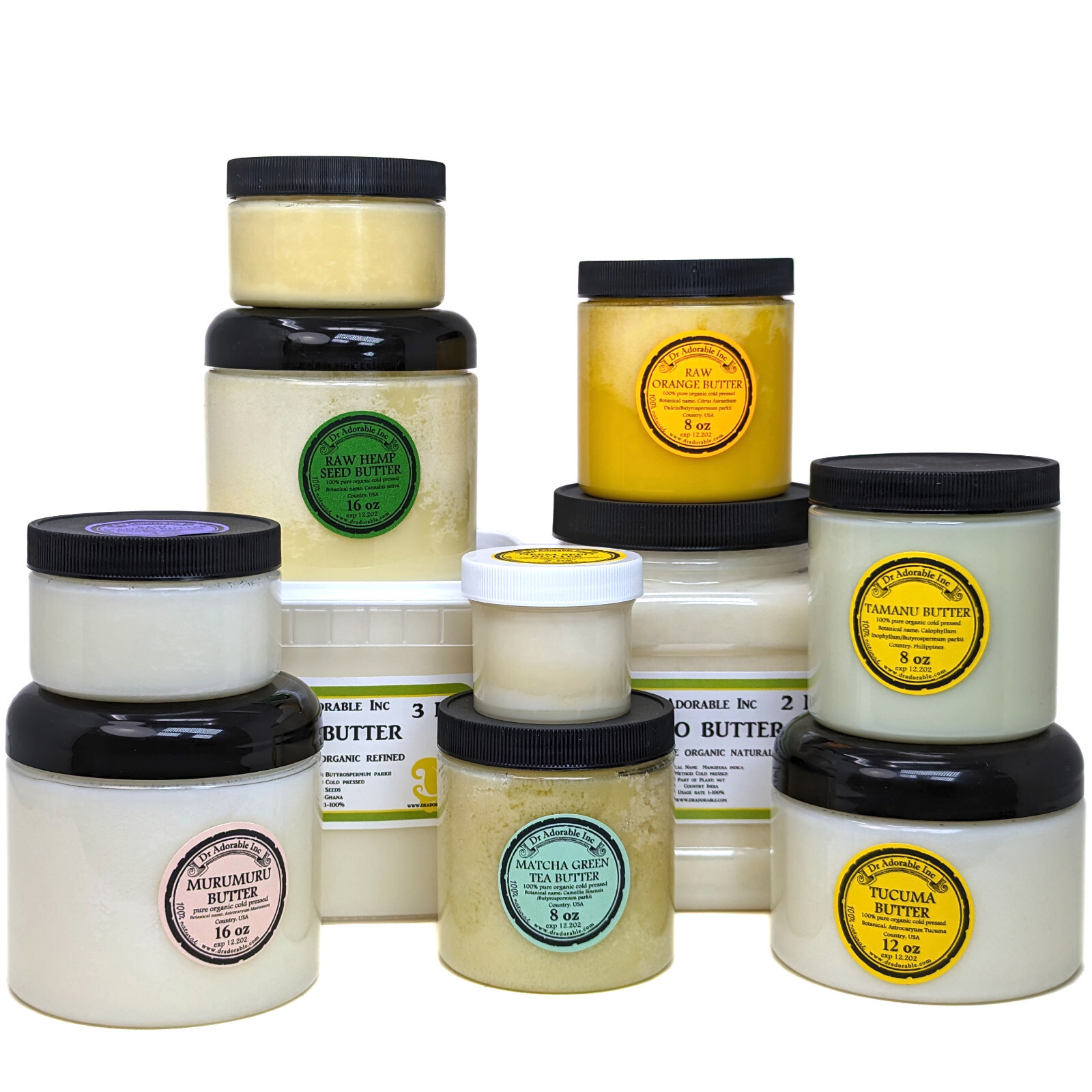 Cocoa Butters Pure&Organic Natural Raw Cold Pressed Grade A Choose Your Butter!