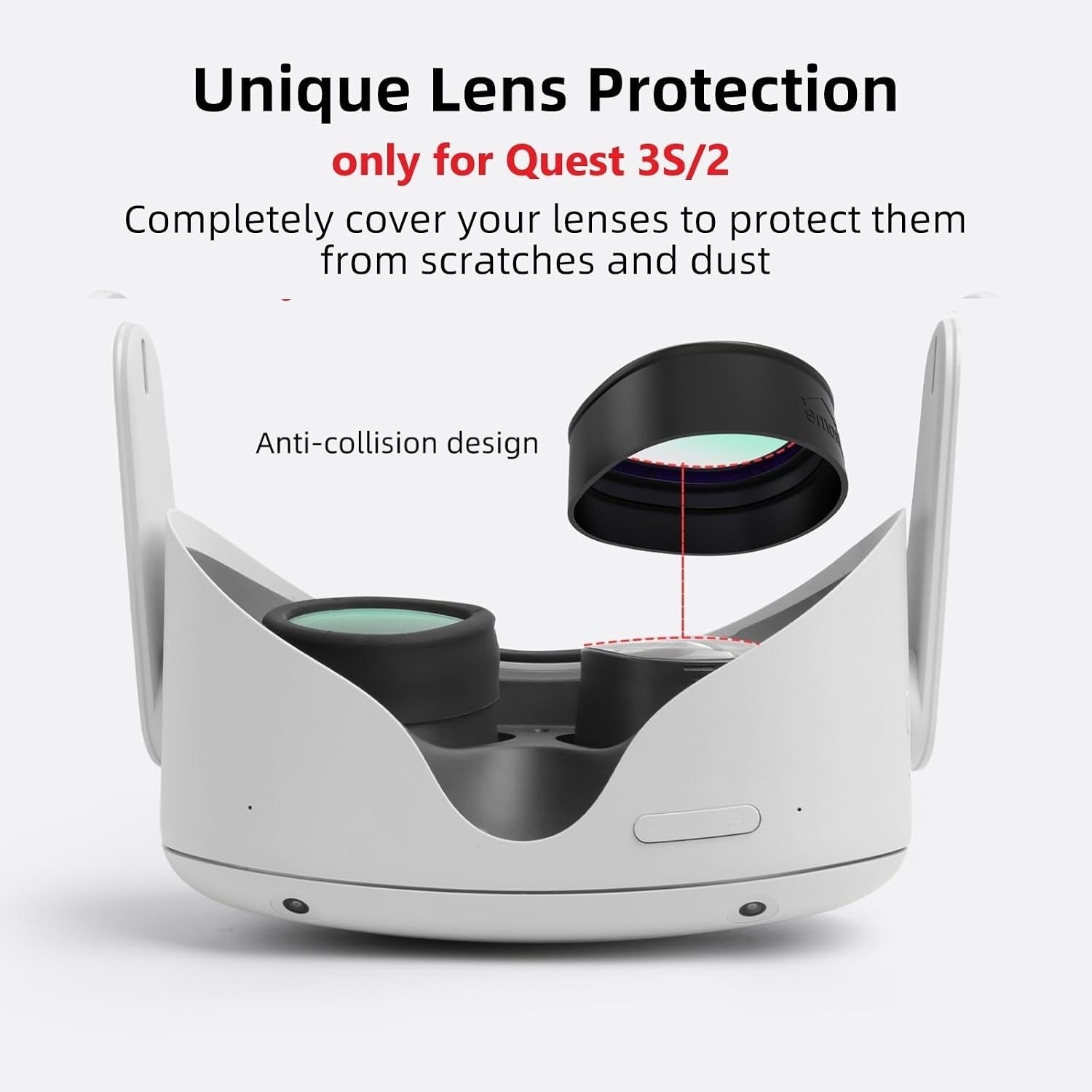 1 Pack VR Lens Protector, Blue Light Glasses, for Quest 3S/ Quest 2 Accessory...