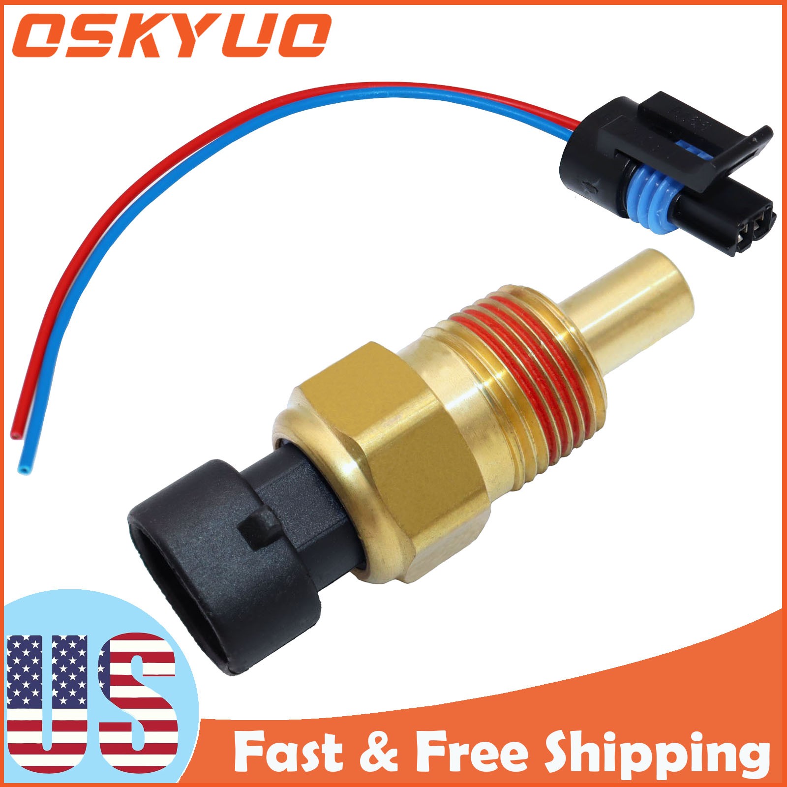 213-928 Coolant Temperature Sensor with Pigtail Connector For GMC Sierra Yukon