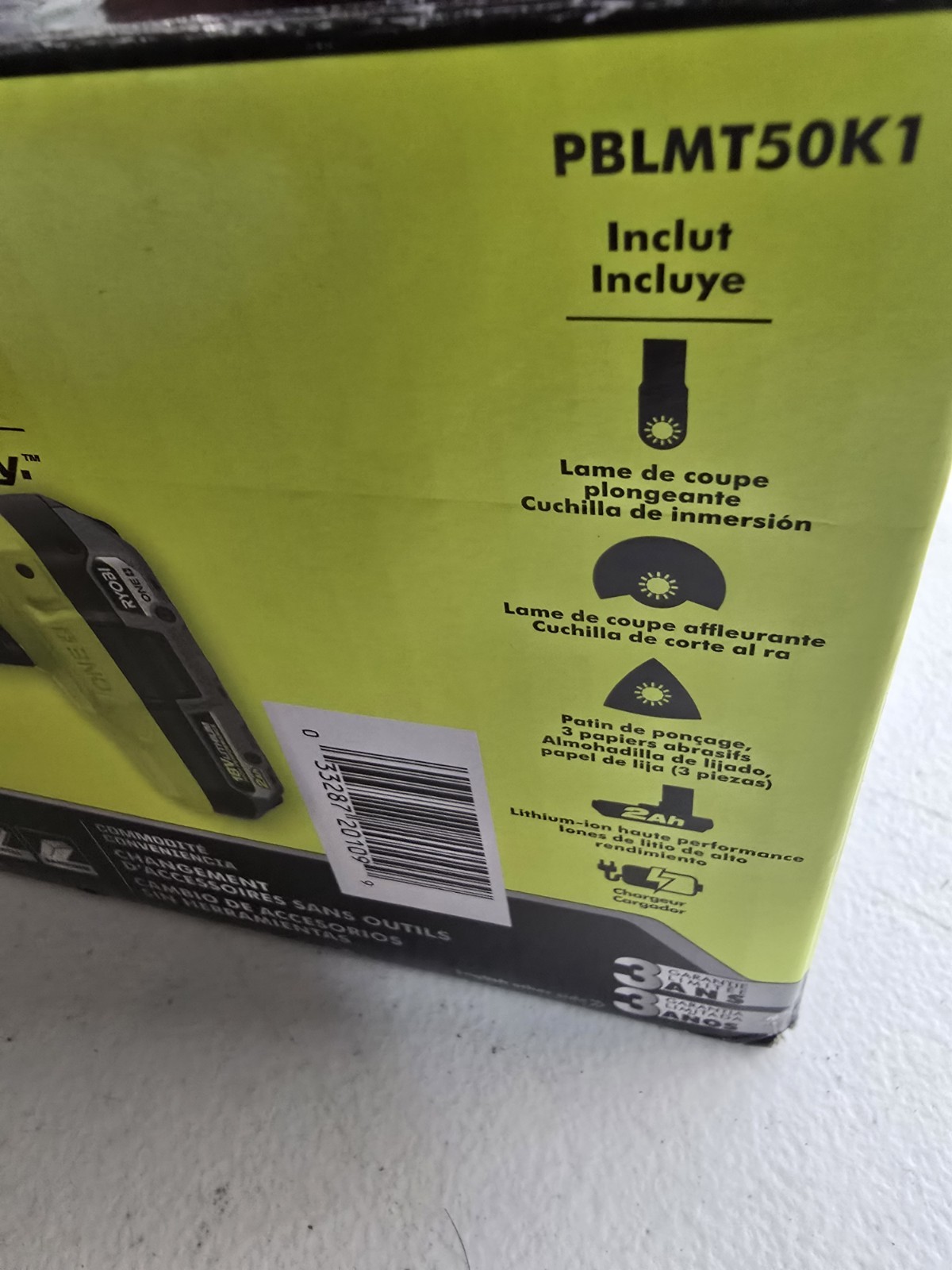 RYOBI ONE+ HP 18V PBLMT50K1 Multi-Tool Kit with 2.0 Ah HIGH PERFORMANCE