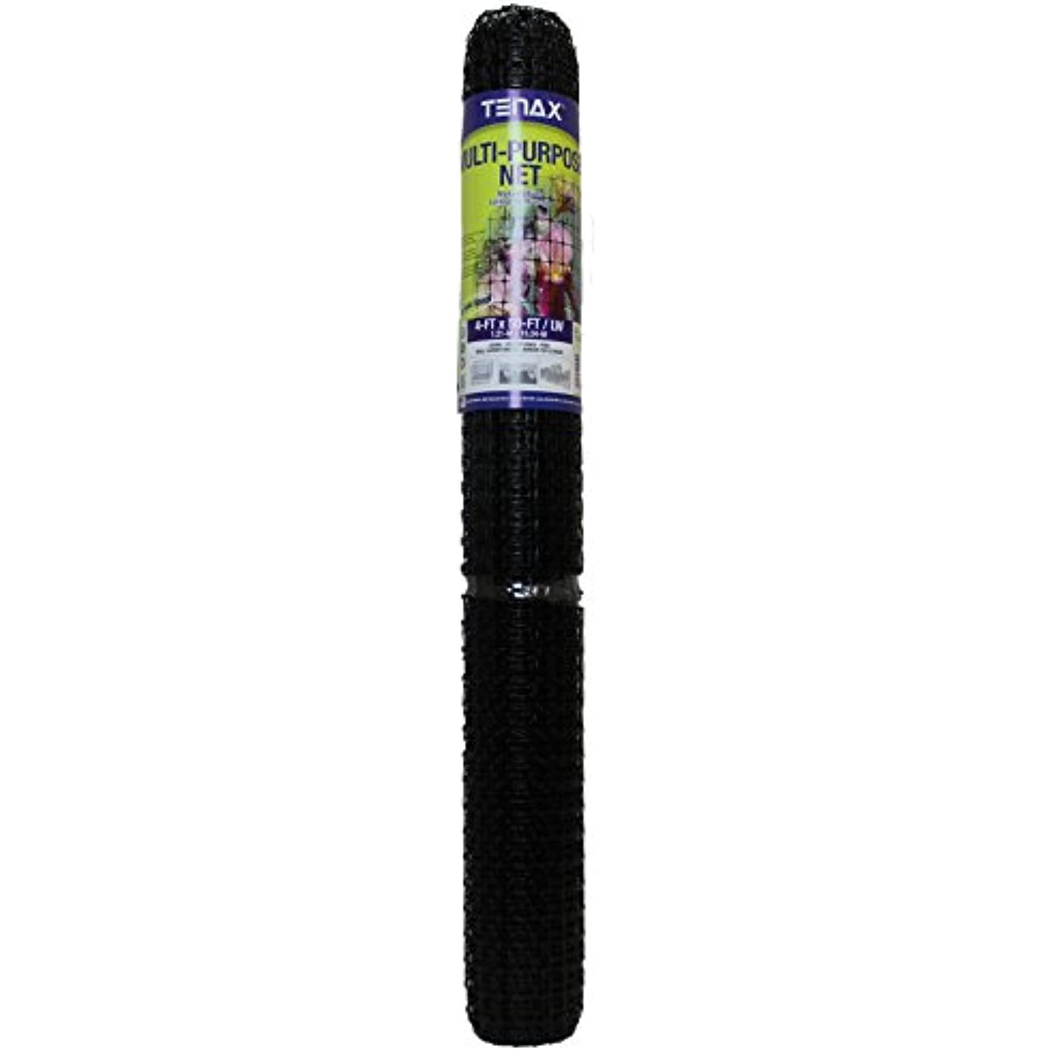 Tenax 2A090059 Muti-Purpose Multipurpose Net, 4' x 50', Black