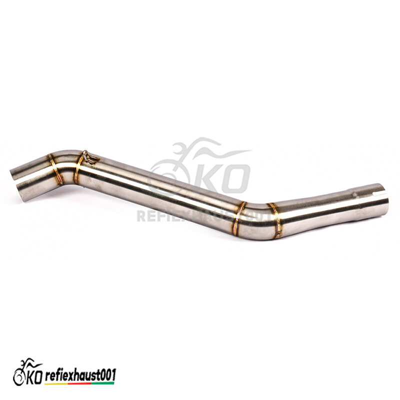 For CF-Moto 650NK 400NK Mid Exhaust Link Pipe Stainless Steel 51mm Connect Pipe