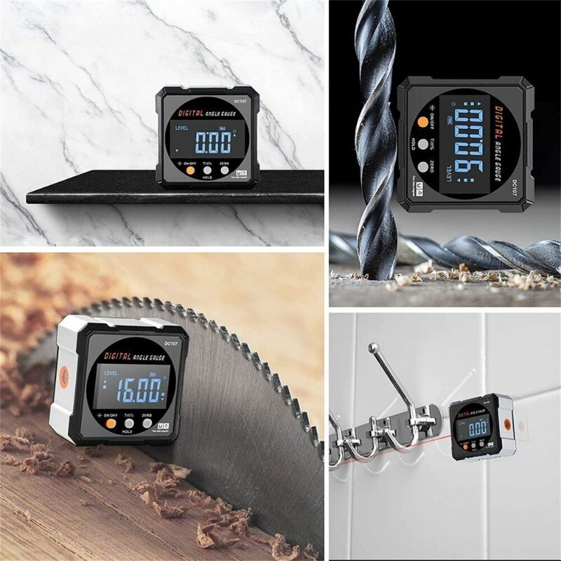 2 in 1 Laser Angle Gauge Level Box with Magnetic Base Digital Angle Finder