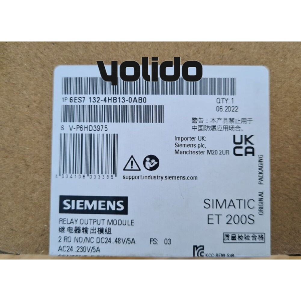 6ES7132-4HB13-0AB0 Siemens 1 brand new 6ES7 132-4HB13-0AB0 us free tax