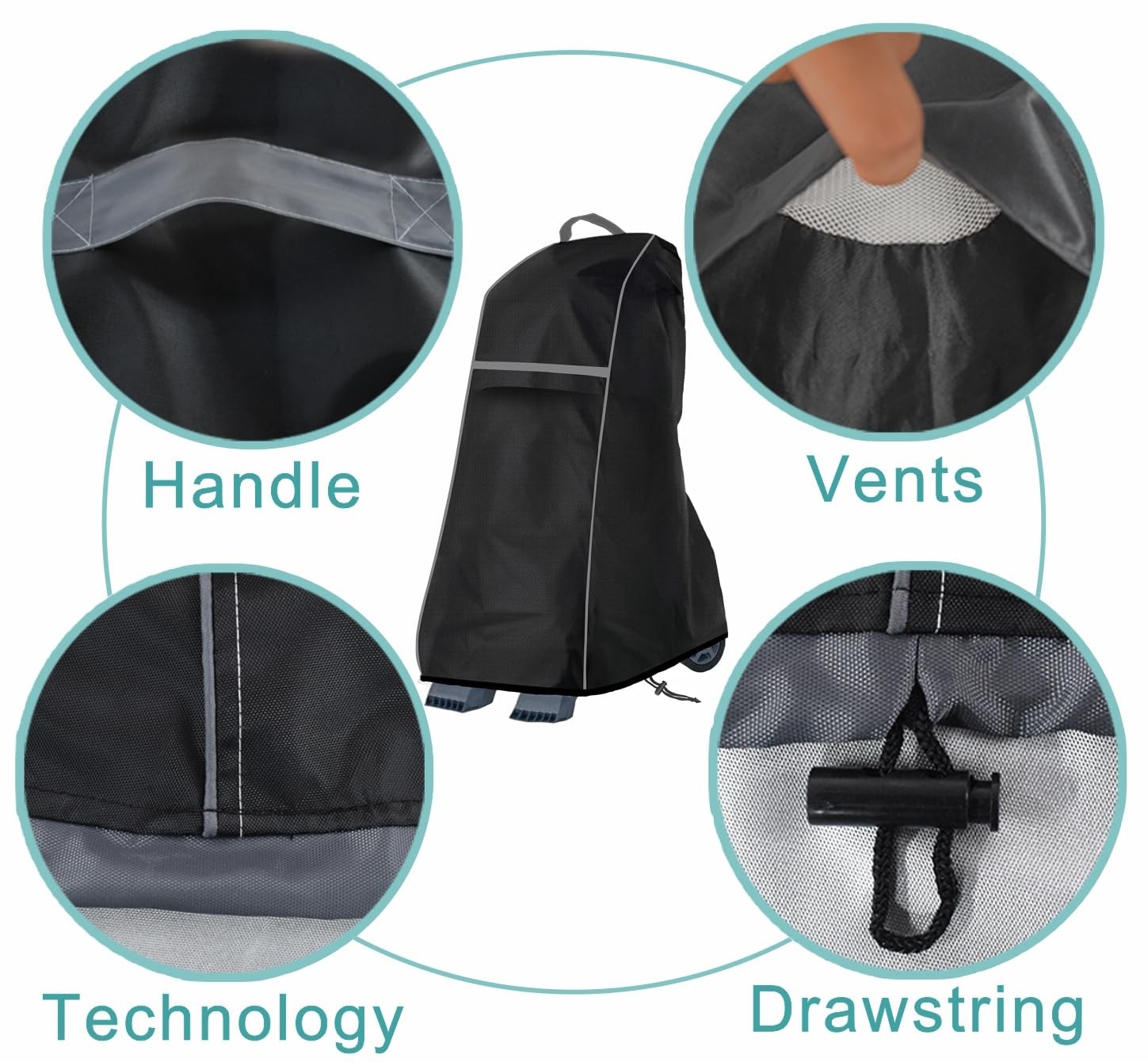 Universal Pool Robot Cleaner Cover HeavyDuty Waterproof Storage, Drawstring