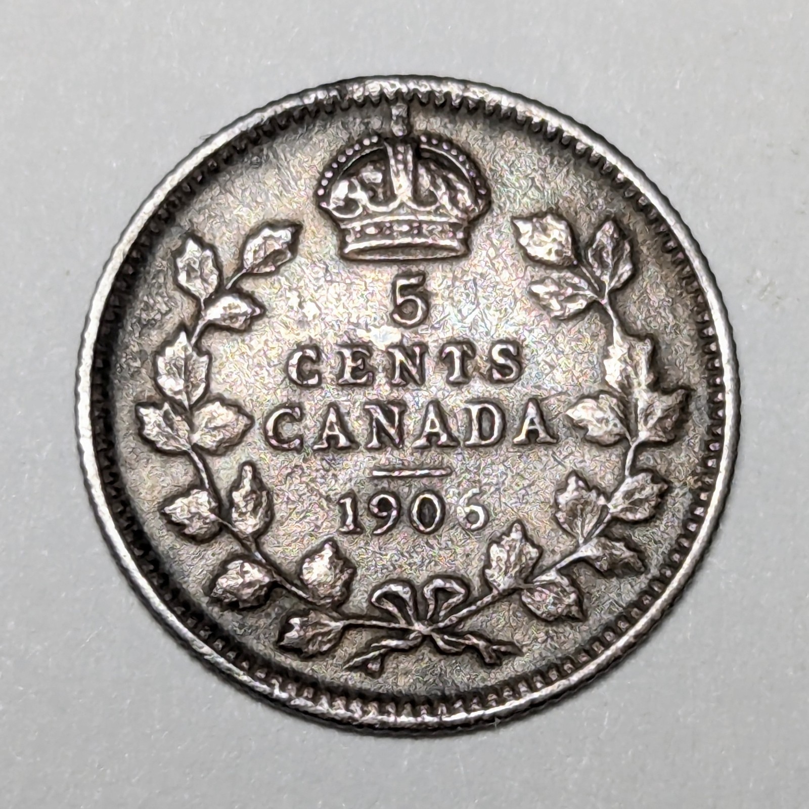1906 Canada 5 Cent Coin Canadian