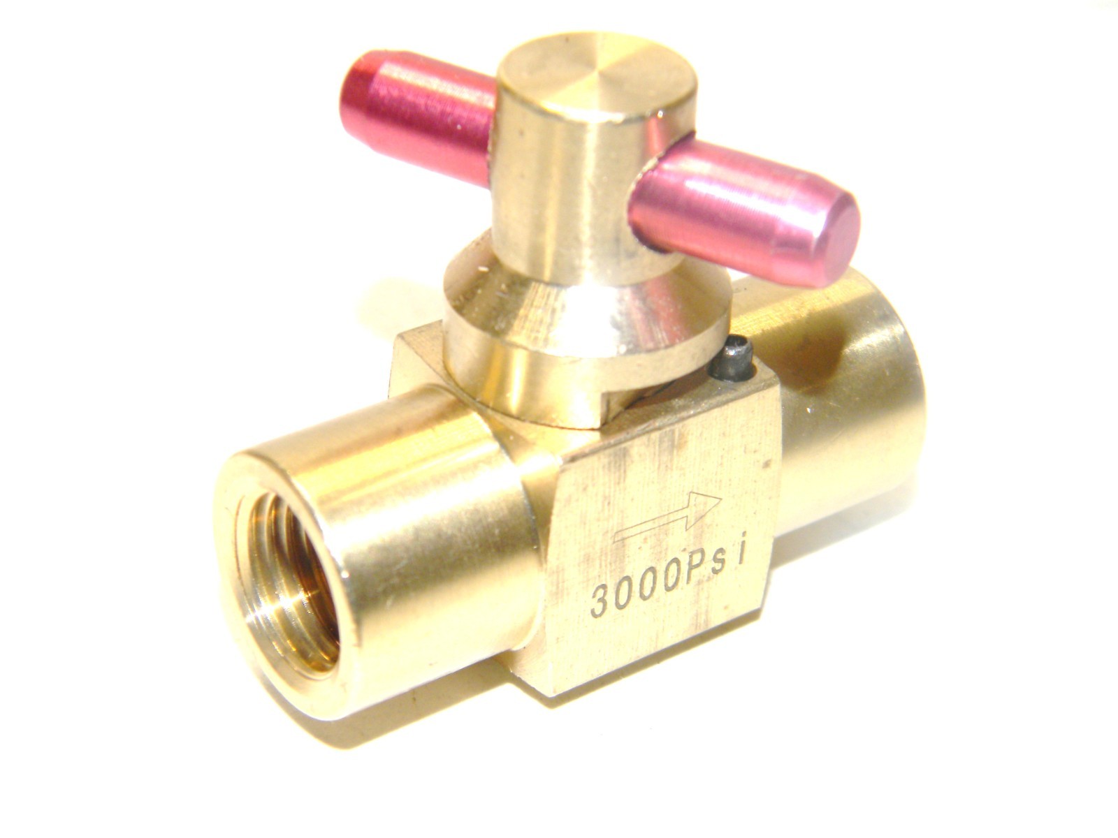 Carpet Cleaning Brass 1/4" Shut-Off Valve 3000 PSI