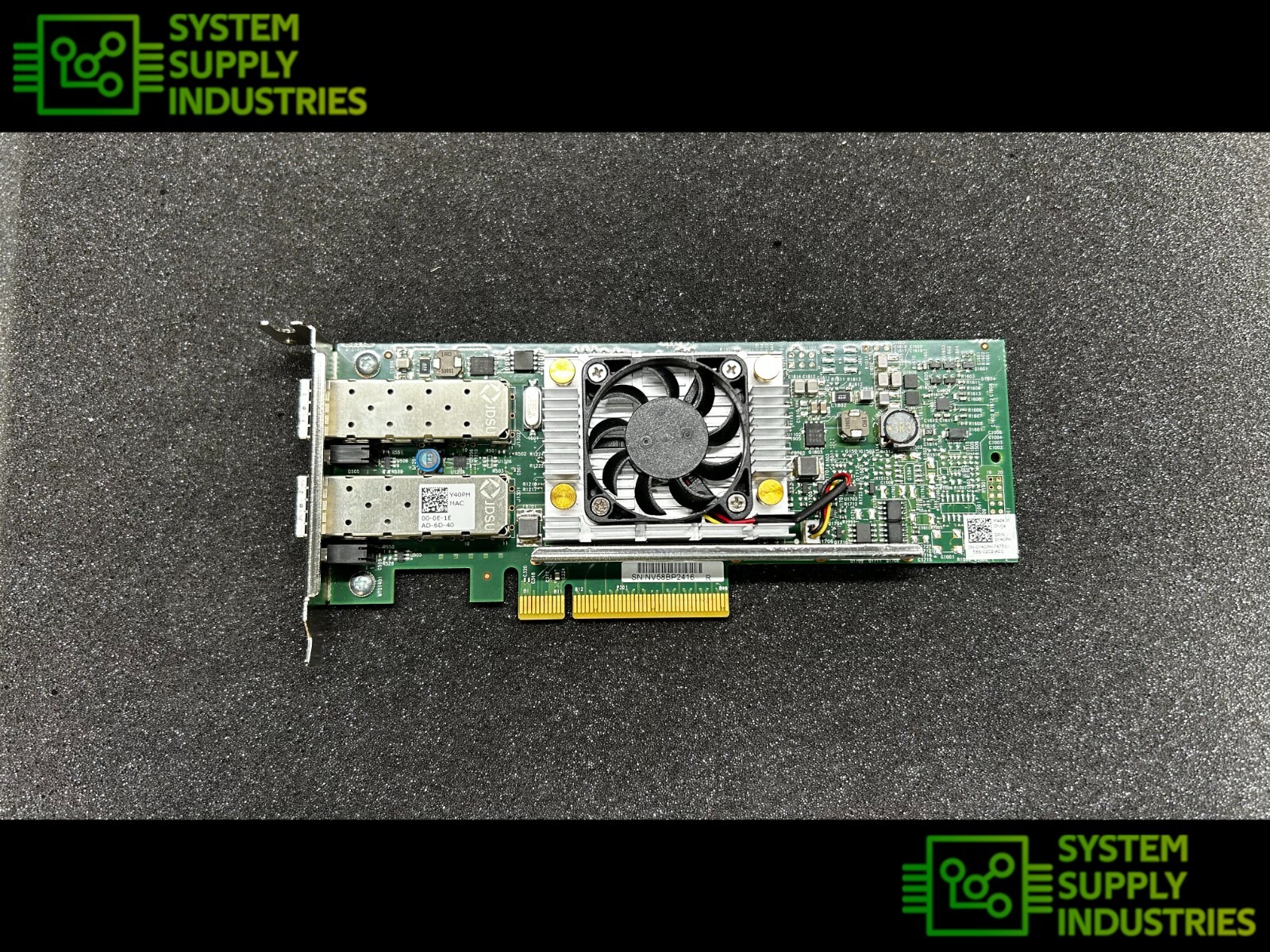 Dell Broadcom 57810S Dual Port SFP+ 10Gb Converged Network Adapter LP PN: Y40PH