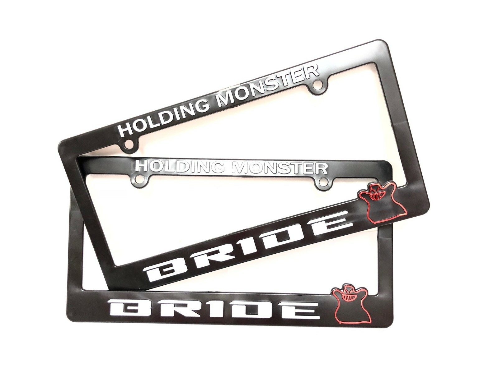 2PCS JDM BRIDE ABS License Plate Frame for Honda Civic CRV Acura