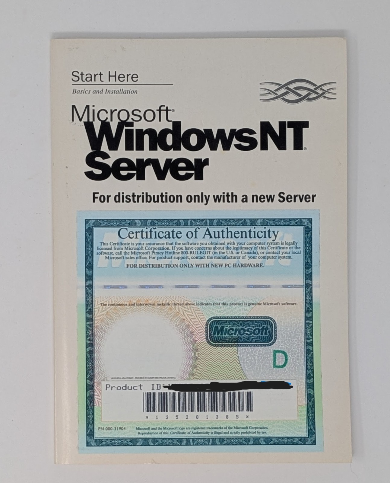 Microsoft Windows Server NT License & CAL 5 License