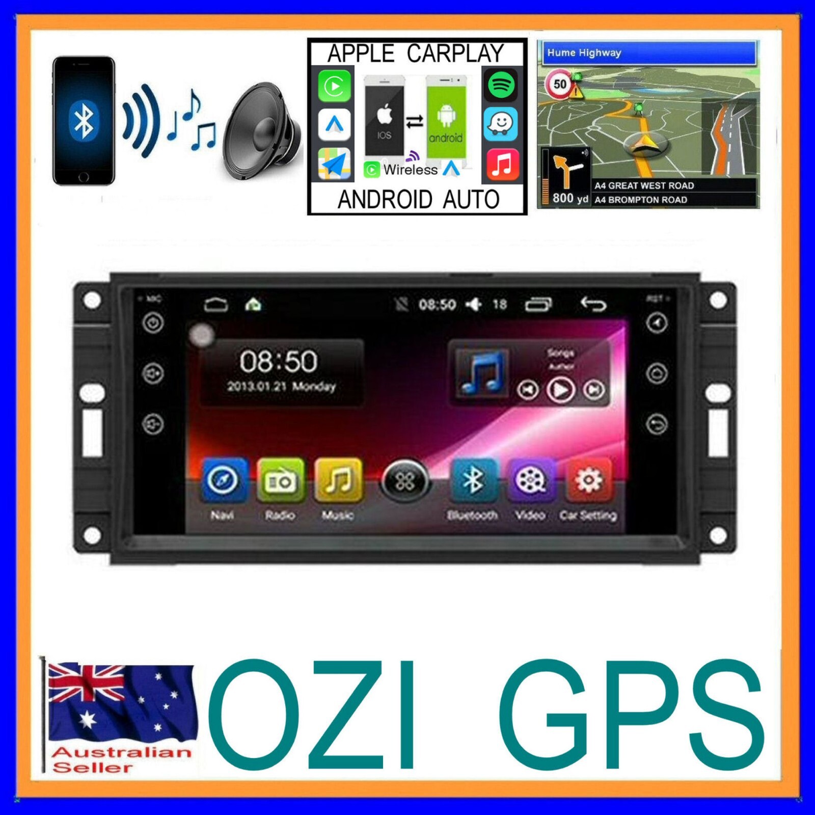 CHRYSLER SEBRING 2007-2010 GPS APPLE CARPLAY ANDROID AUTO CAM ODB DAB+ TPMS DVR