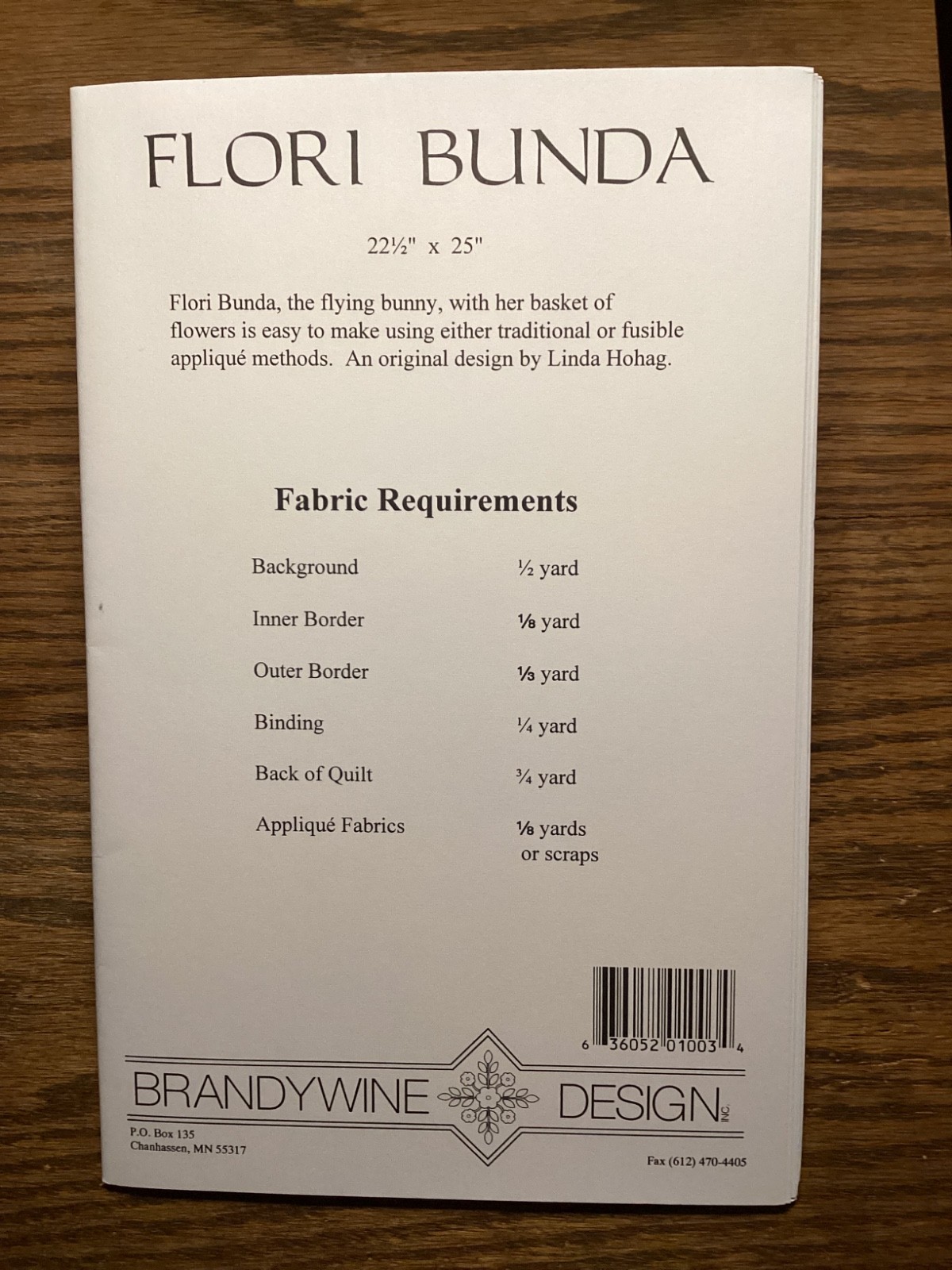 PATTERN Bunny Rabbit & Baskets Wall Quilt “Flori Bunda” NEW Brandywine Design
