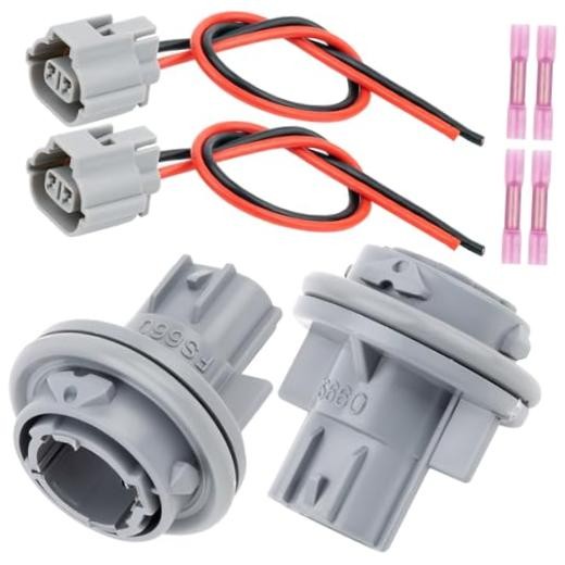 Turn Signal Park Light Socket Holder with Wiring Harness for 2004-2009 Mazda3,