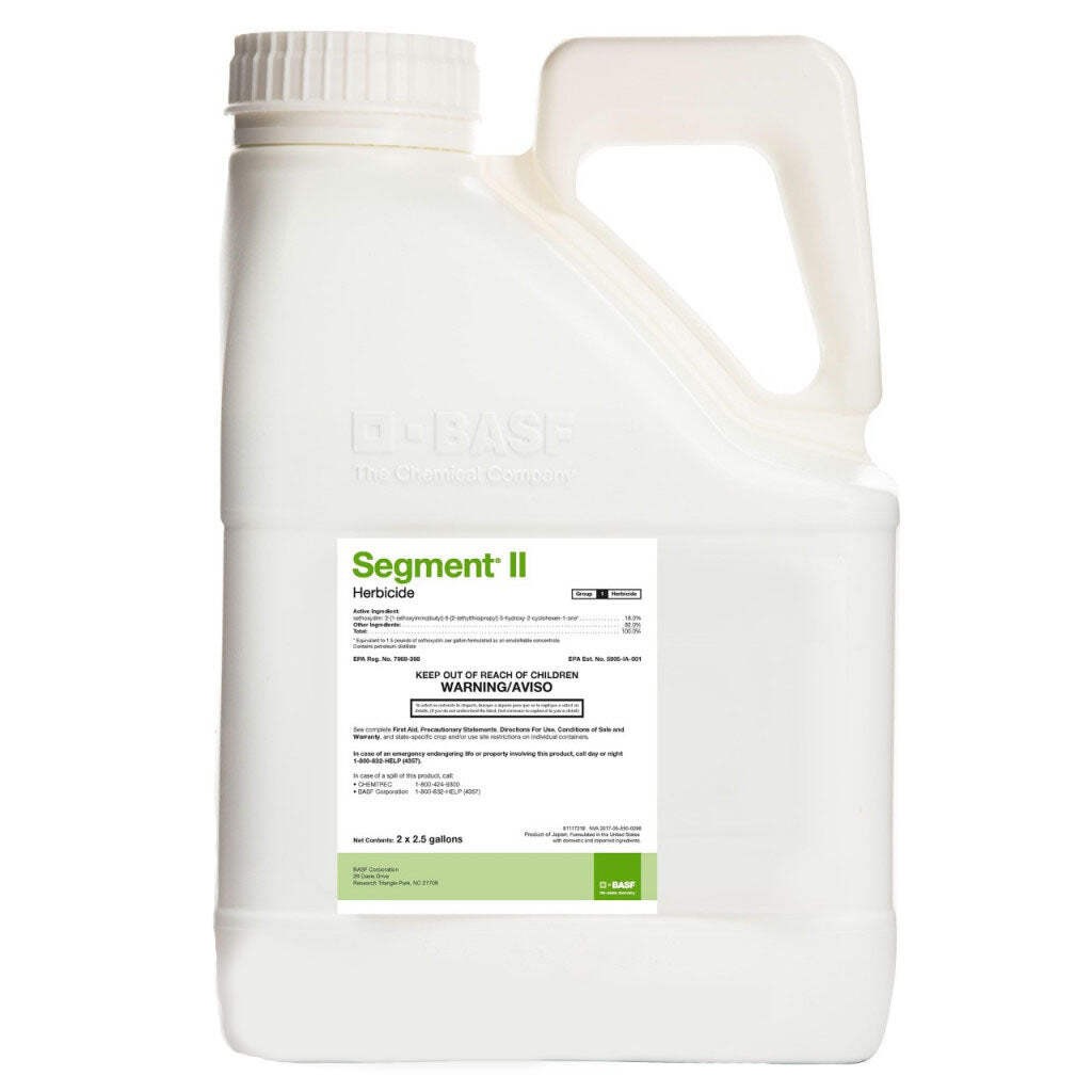 Segment II Herbicide Sethoxydim Grass Weed Control BASF jug (2.5 gallon)