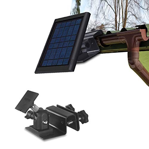HOLACA Weatherproof Gutter Mount for Ring Solar Panel- Adjustable Black
