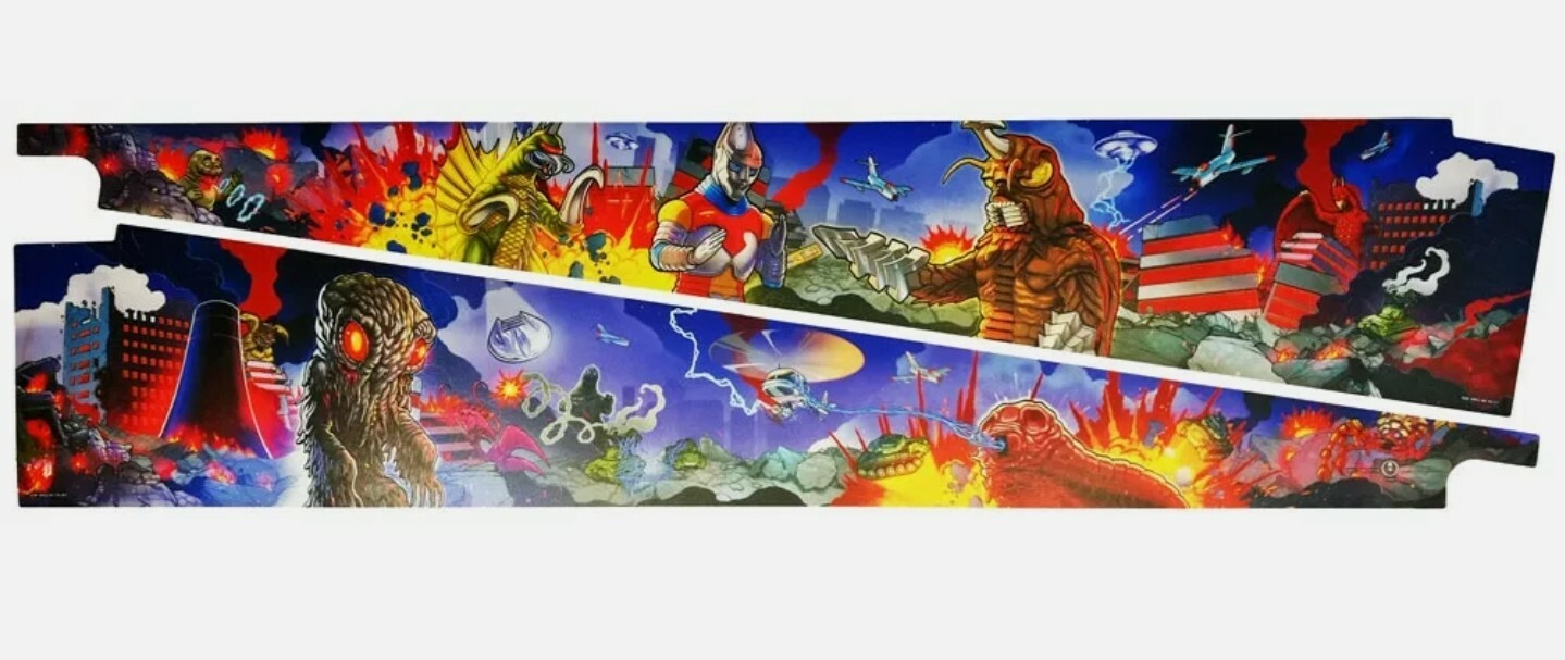 Officially Licensed Stern Pinball Godzilla Art Blades STERN AUTHORIZED DEALER