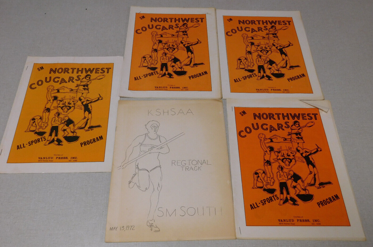 5 1972/73 Shawnee Mission Kansas High School sports programs