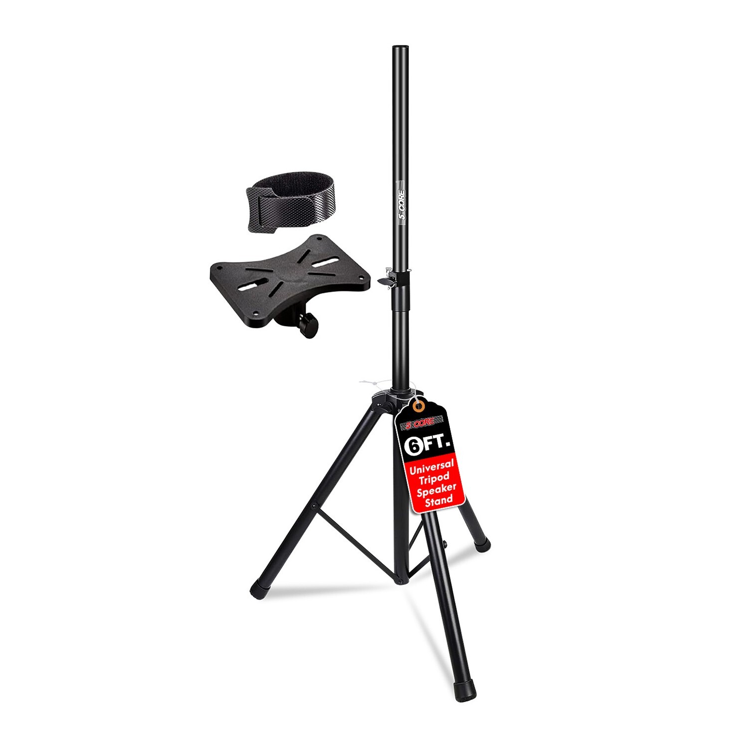 5Core Speaker Stand Tripod Heavy Duty Adjustable 72" PA DJ Mount Universal
