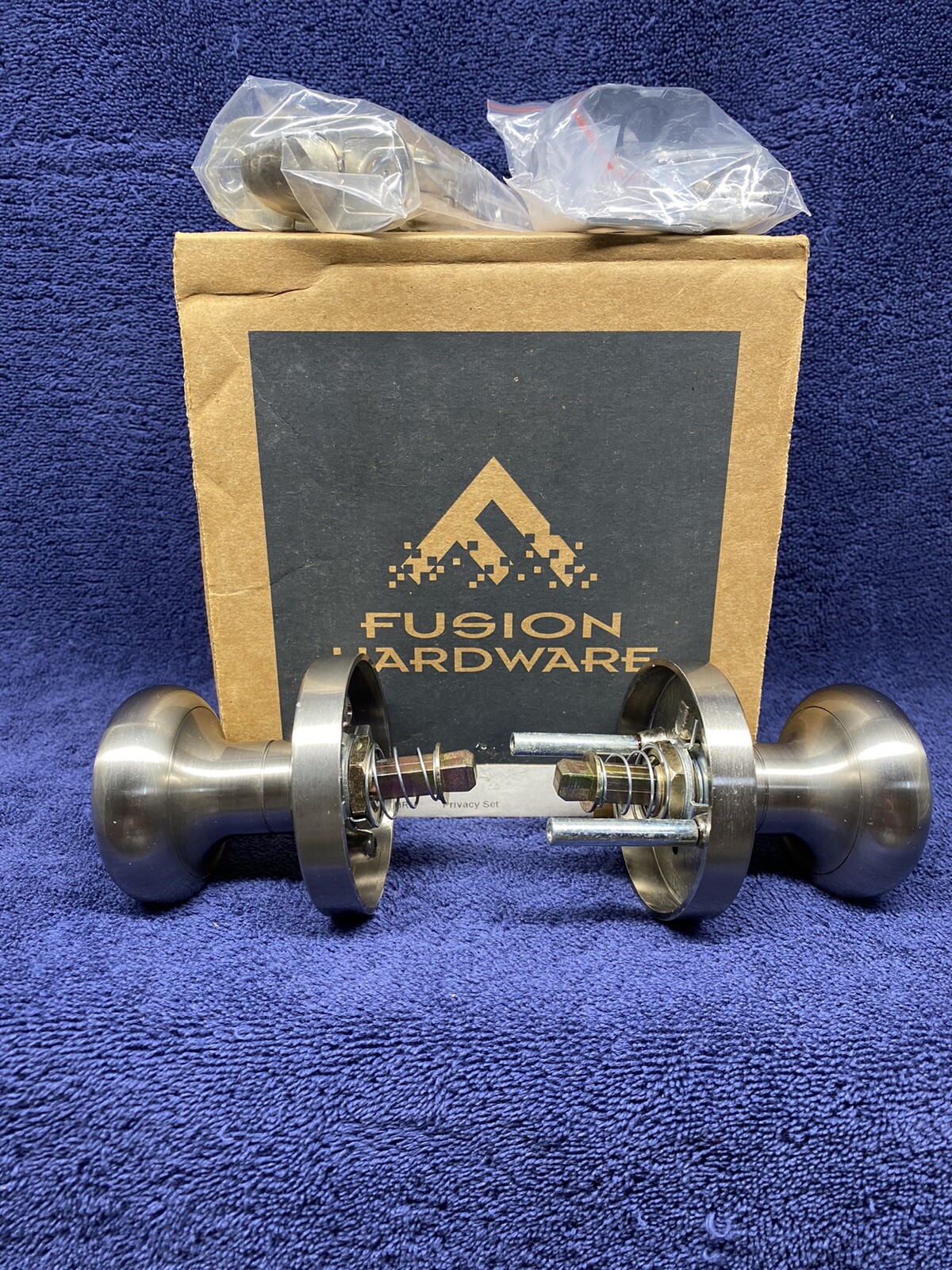 Fusion Hardware by Schlage - Door Knob-Brushed Nickel. Privacy Set - NEW IN BOX